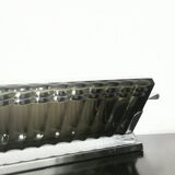 Large pocket in smoked glass and chrome steel, 1930