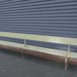 Double bench metal and wood seats 1930