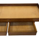 Vintage daybed with drawers 1960s in teak minimalist design