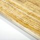 Coffee table chrome aluminum travertine yellow George Ciancimino 1975