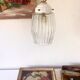 Glass pendant light, porcelain, ceramic ceiling light