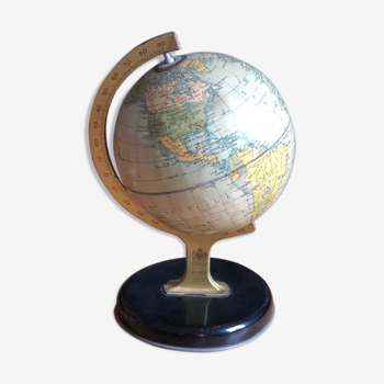Globe terrestre d’écolier années 50