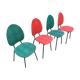 4 60s chairs