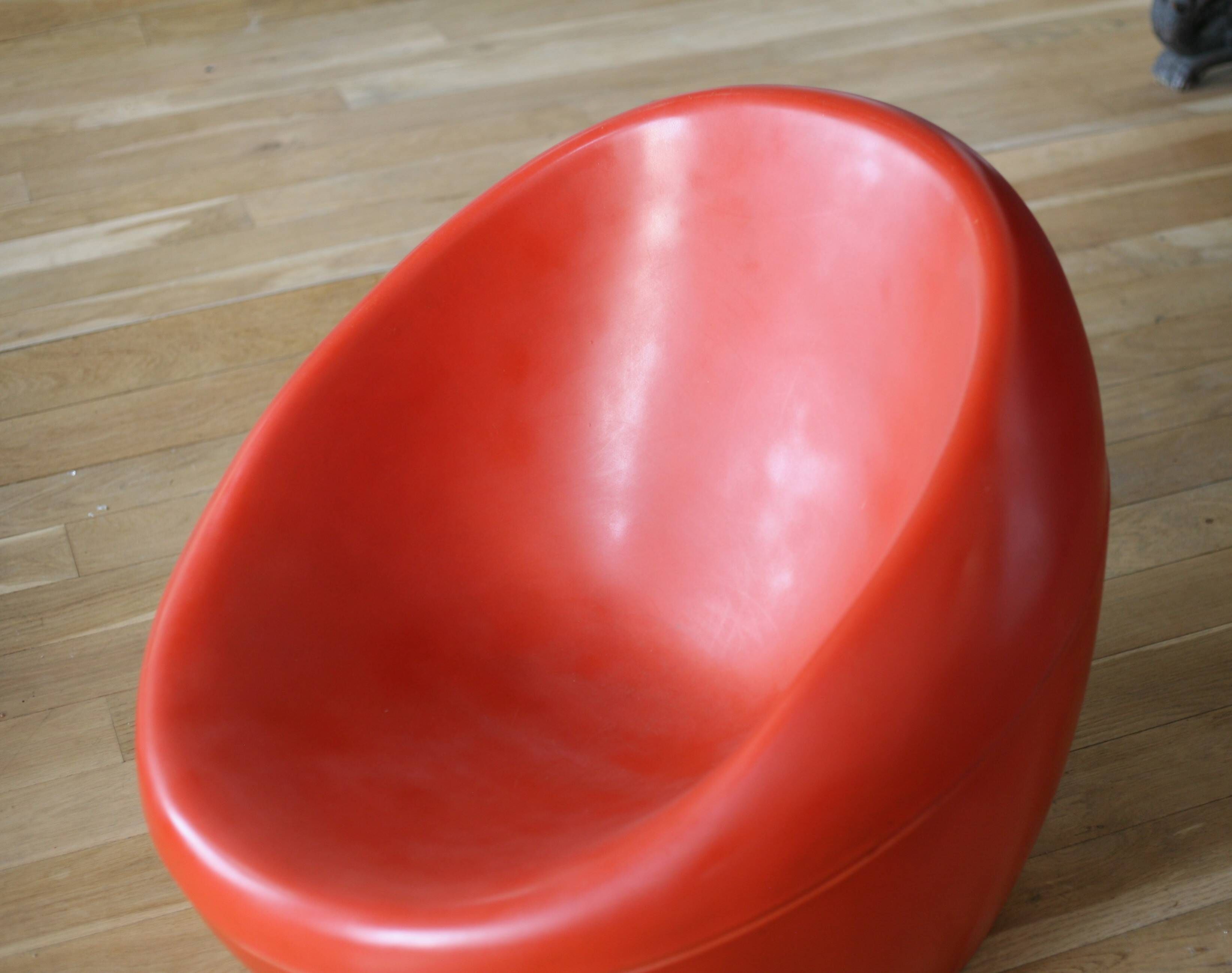 Pair of "space age" armchairs, fibreglass, 1960s