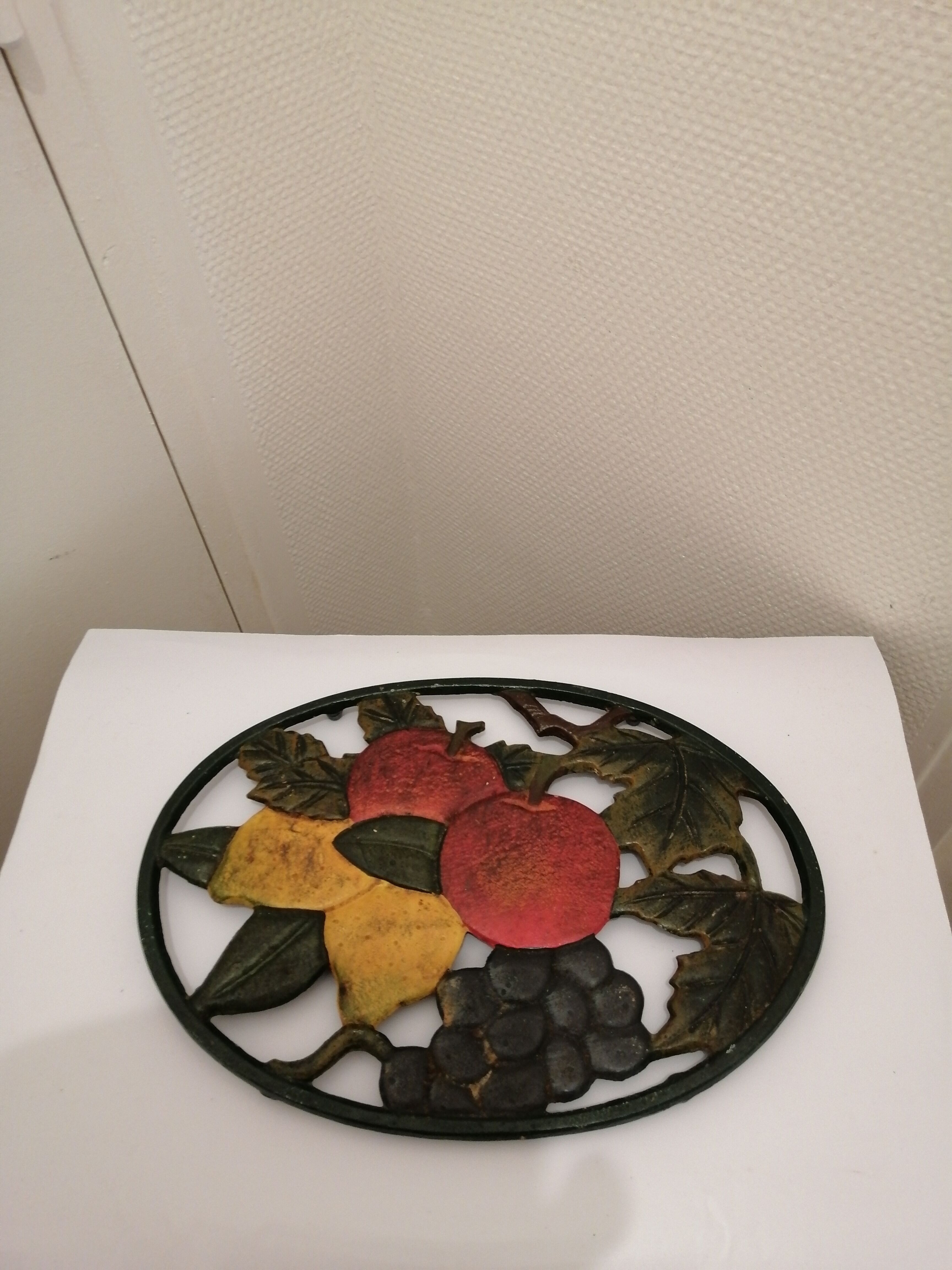 Cast iron underpants decore flower and vegetable