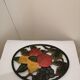 Dessous de plat en fonte  decore fleur et legume
