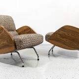 Model "360" Armchairs By Janusz Różański, Poland, 1950s, Set Of 2