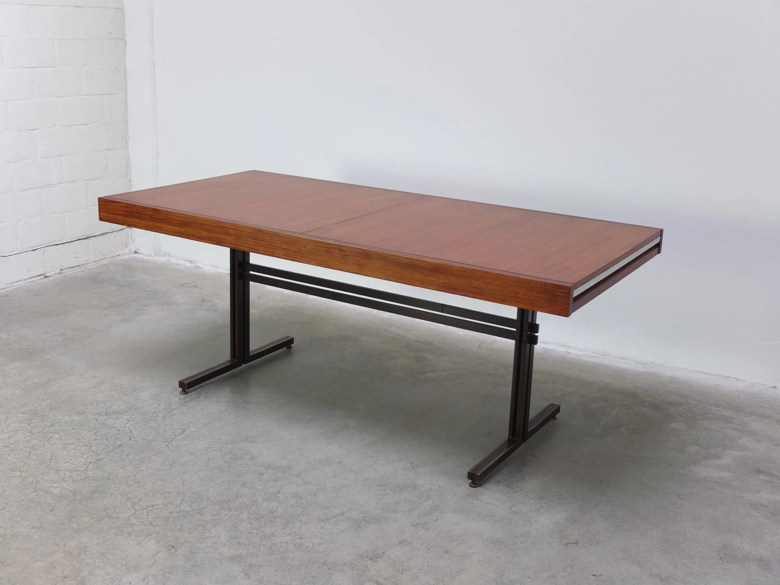 Rare freestanding table desk by Roger De Winter for E.M.Y., 1965