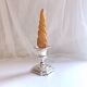 Candle holder on silver metal base Regency Style 20th West Germany