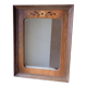 Vintage mirror with marquetry by cabinetmaker Paul Aumoine
