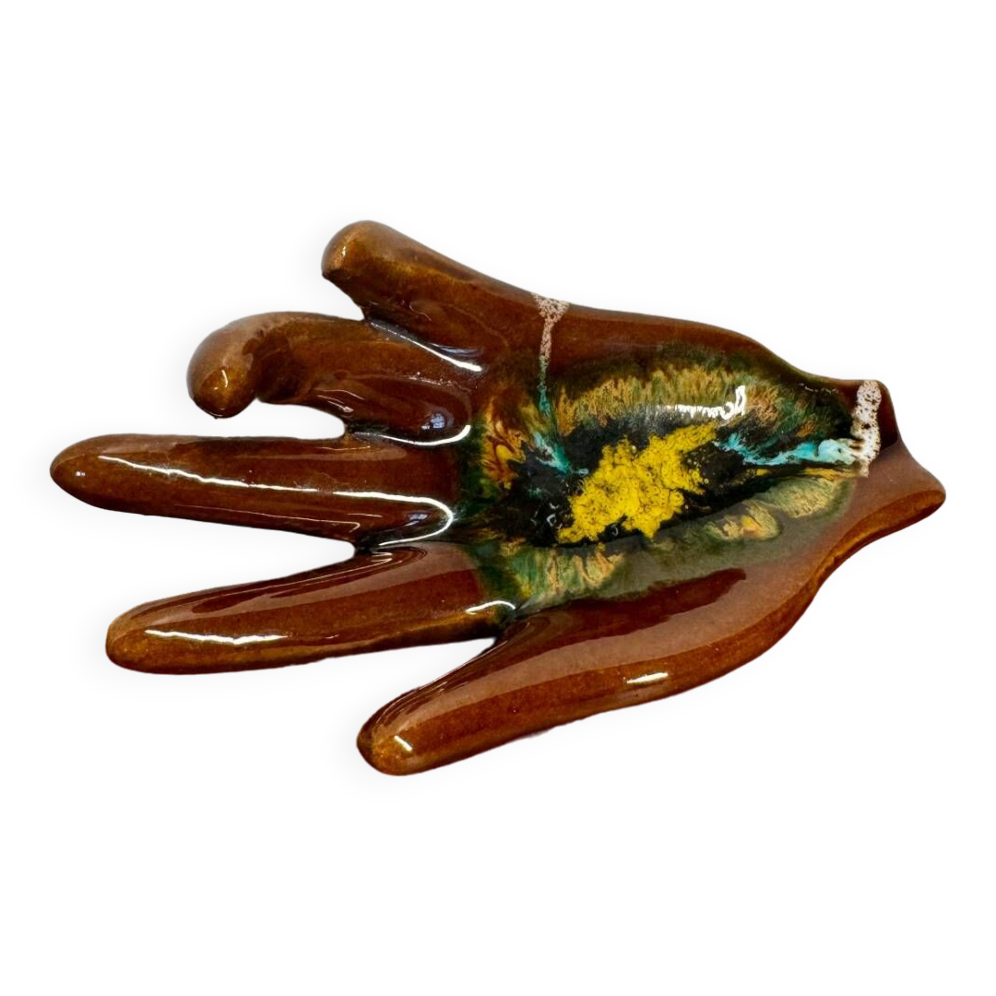 Vallauris ceramic ring tray from the 60s