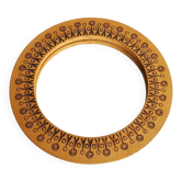 Vintage ceramic round mirror