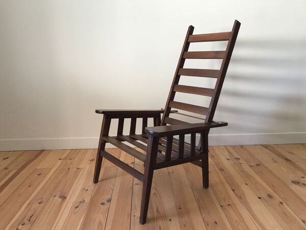 Fauteuil Morris Arts and Crafts vers 1930