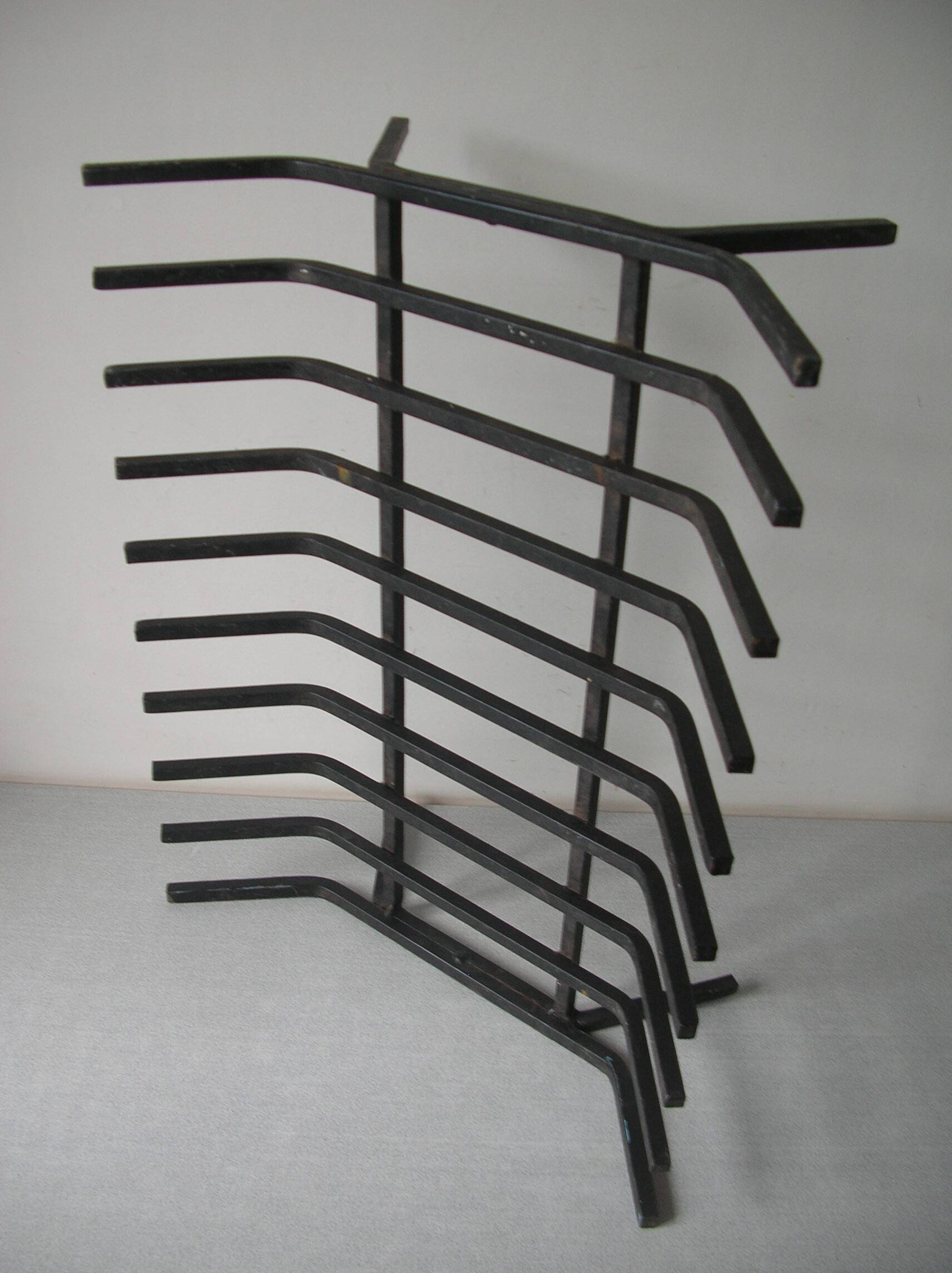 Metal log holder fireplace accessory grate log rest 49 cm