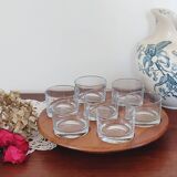 Old Scandinavian teak turntable aperitif tray