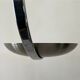 "Les Actuelles" chrome metal arc design pendant light by Lucien Gau, Paris 1960