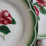 6 antique dessert plates from Digoin and Sarreguemines