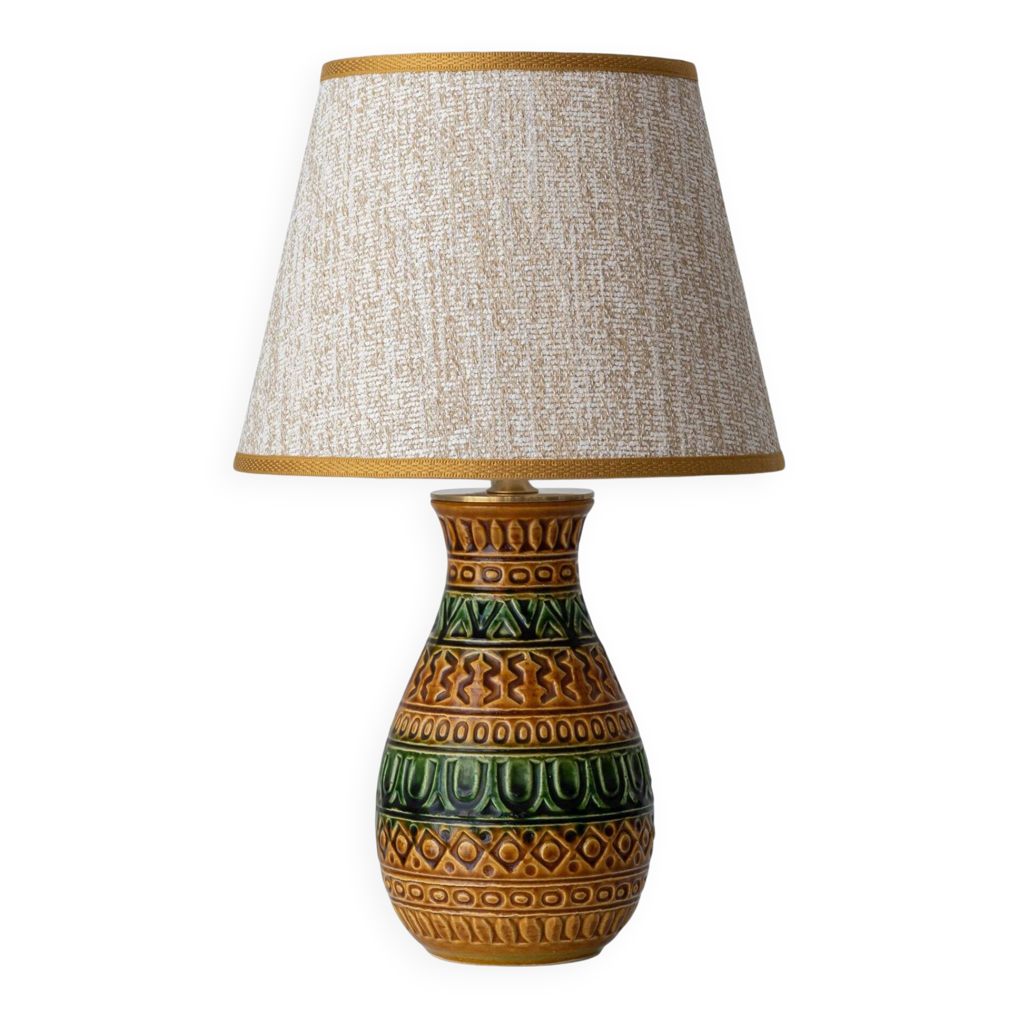 Lampe de table en céramique Bay Keramik, style Bitossi, vers les années 1960-1970.