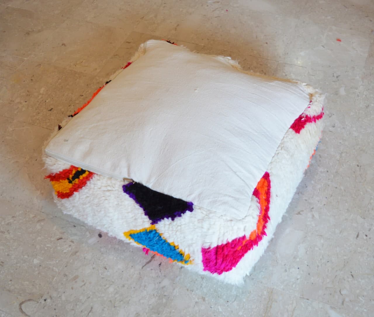 Pouf tapis marocain azilal