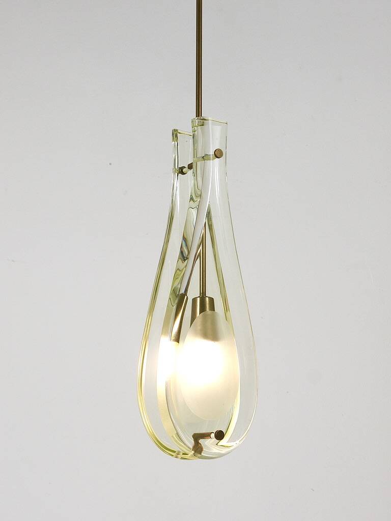 Max Ingrad for Drop Suspension Lamp Fontana Arte, Model 2259, Italy, 1960s