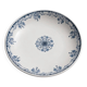 Old footed bowl Sarreguemines Mignon blue faience vintage