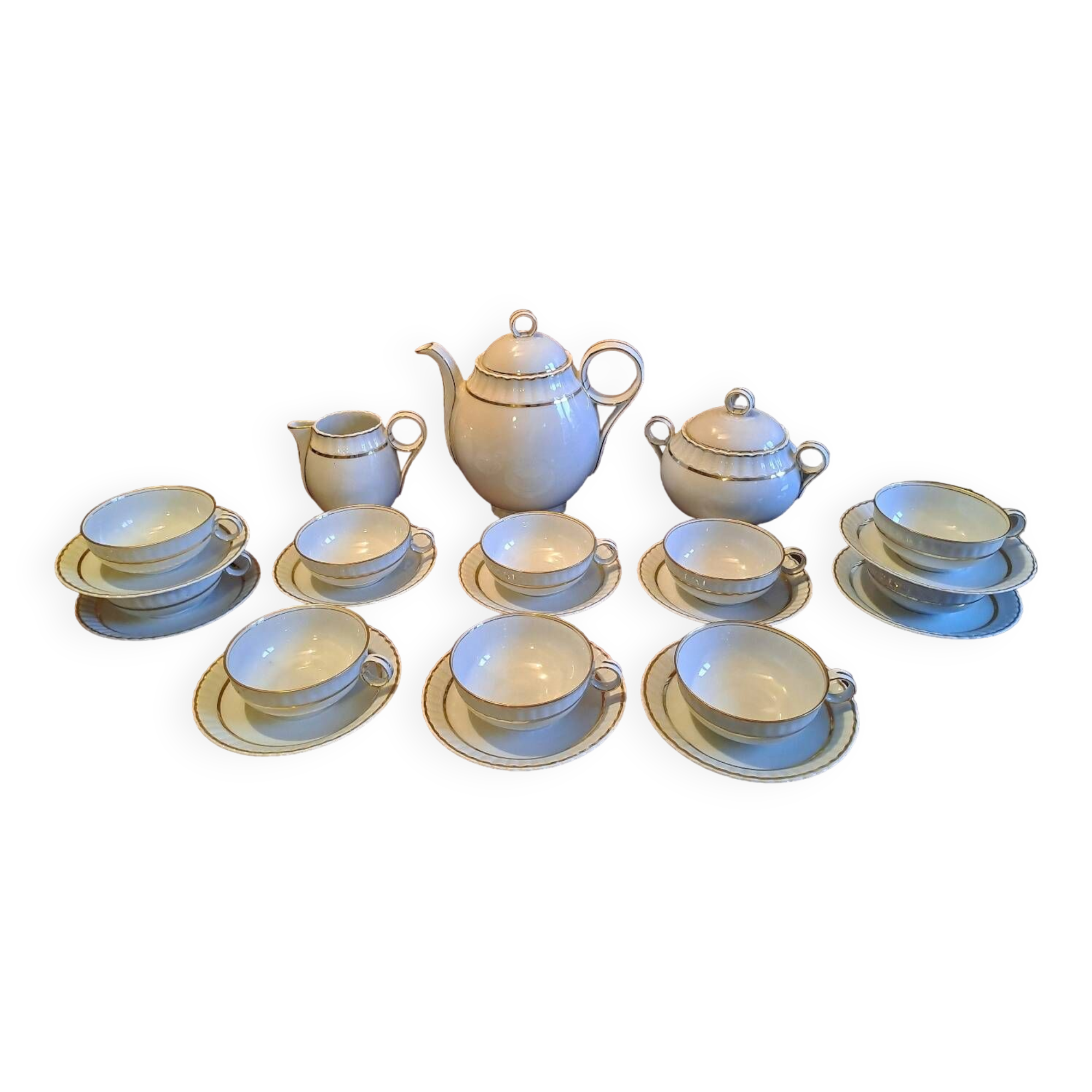 Bernardaud Limoges porcelain tea set