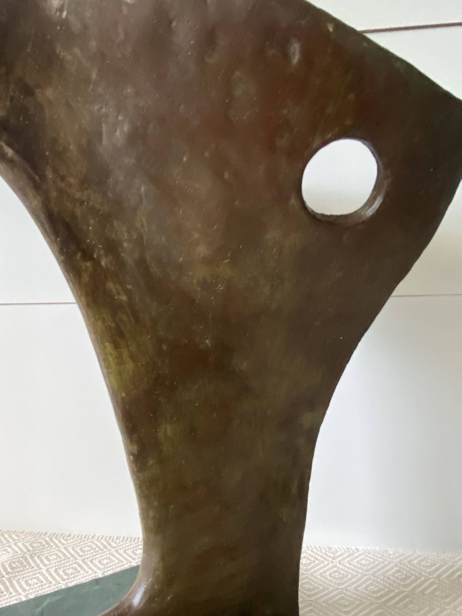 Contemporary Sculpture Solid Bronze Bow Boat and Mermaid Signed ORTIZ