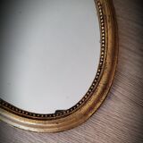 Oval golden mirror 41x23