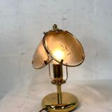 Lampe vintage dorée de table