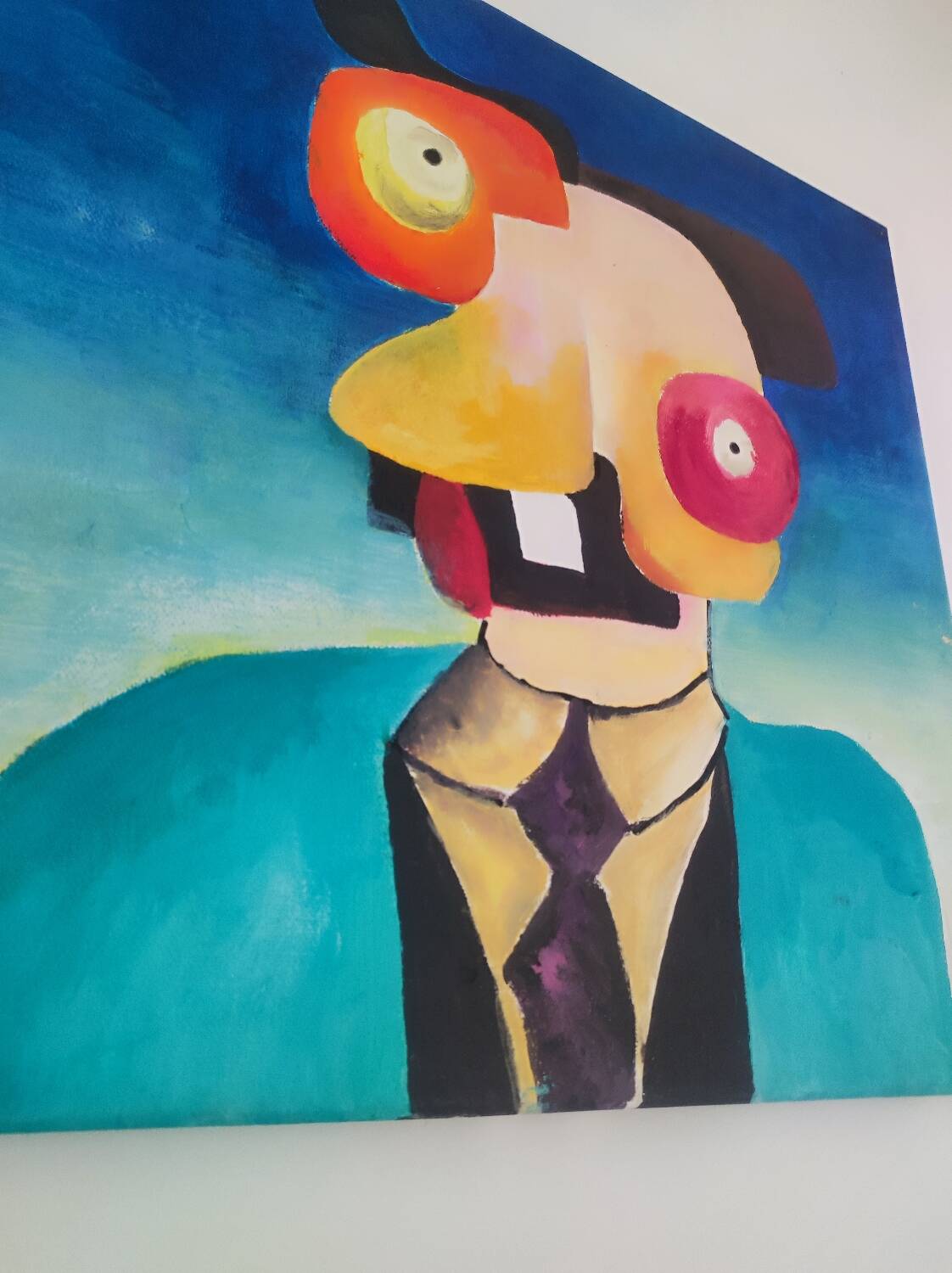 Abstract monster painting