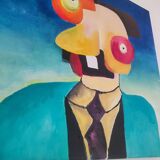 Abstract monster painting