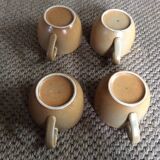 Series of 4 sandstone cups