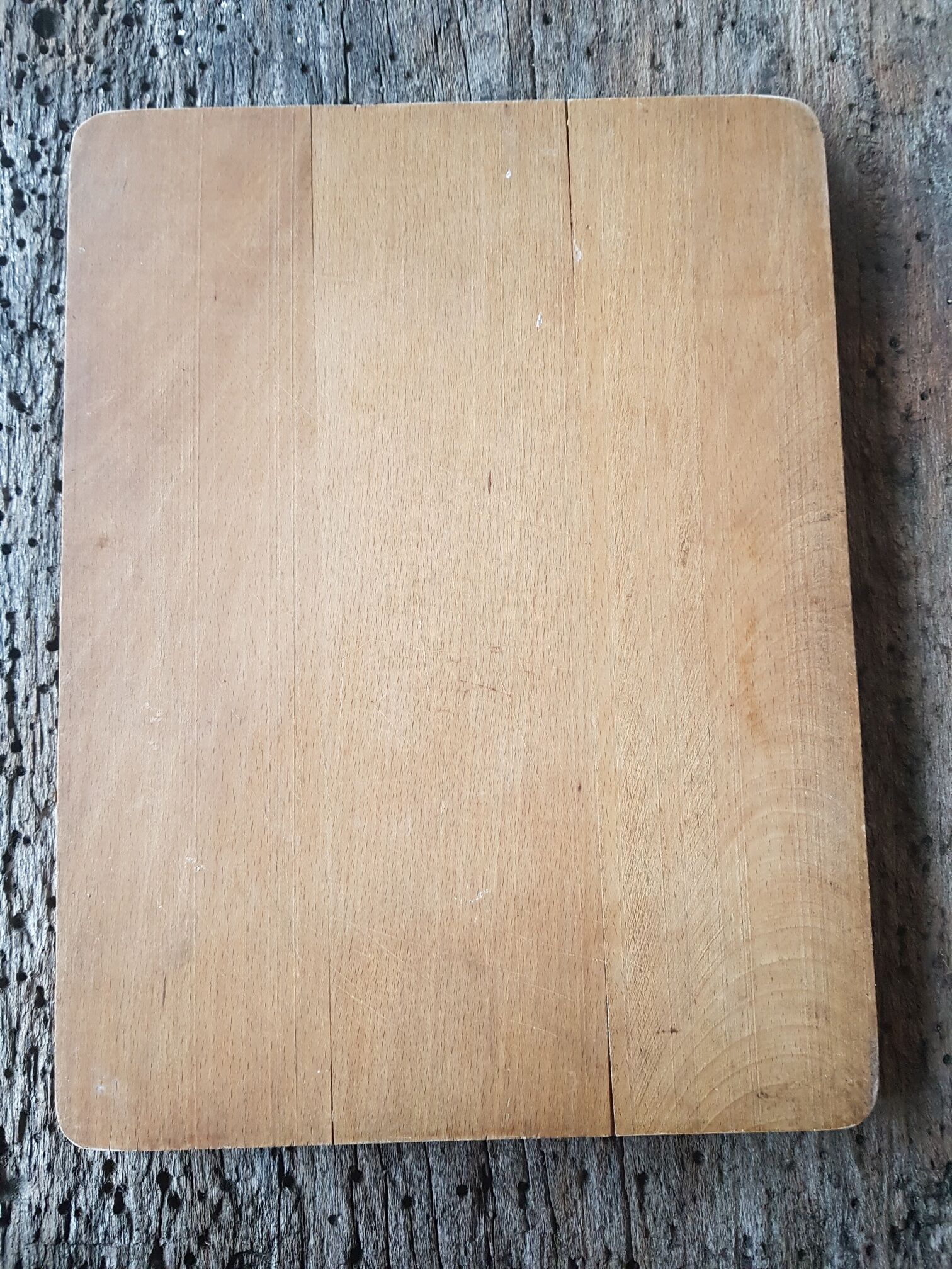 Solid wood cutting board 1970
