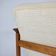 Fauteuil scandinave d’origine rénové années 1960, teck, cordon beige