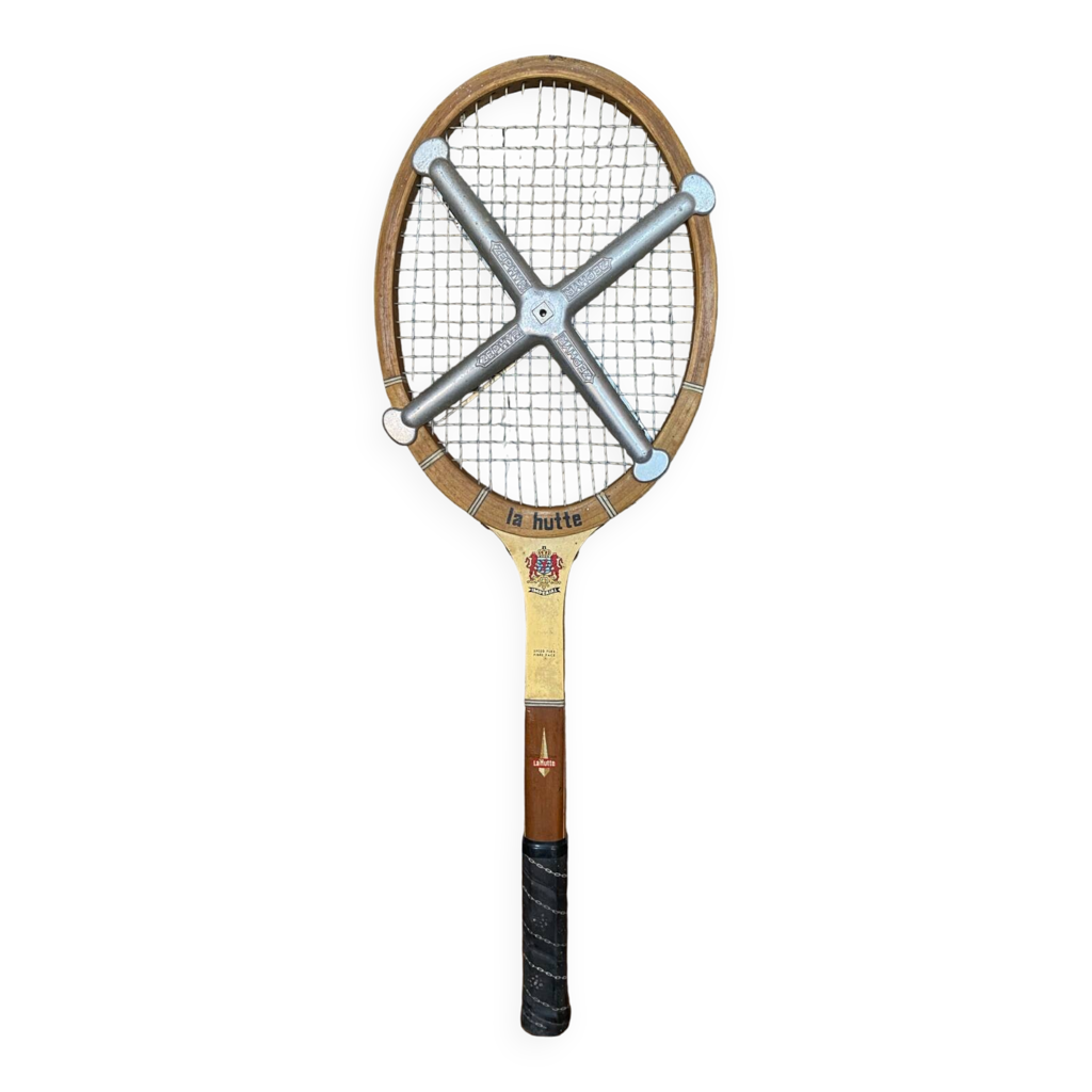 Raquette De Tennis Vintage Davis Imperial - Bois Et Poignée Cuir 4 3/8 - Avec étui - Occasion