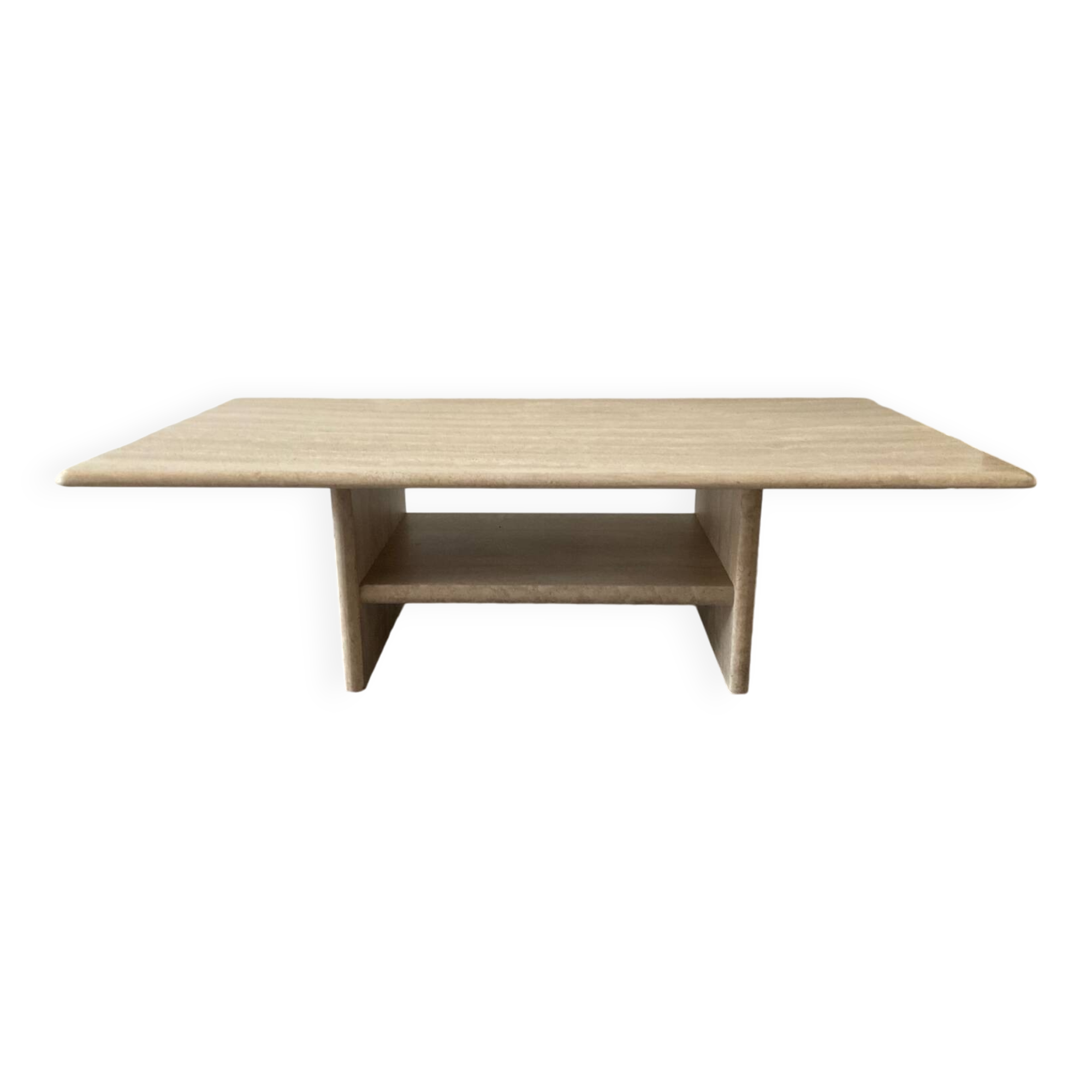 70s Travertine Coffee Table