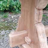 Monastery table solid oak raw wood