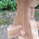 Monastery table solid oak raw wood