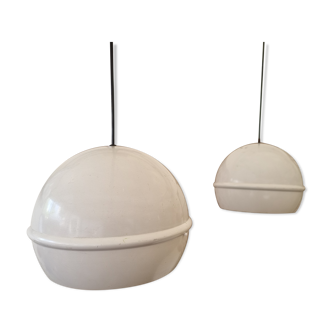 Pair of metal hanging lamp