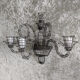 Wire wall chandelier