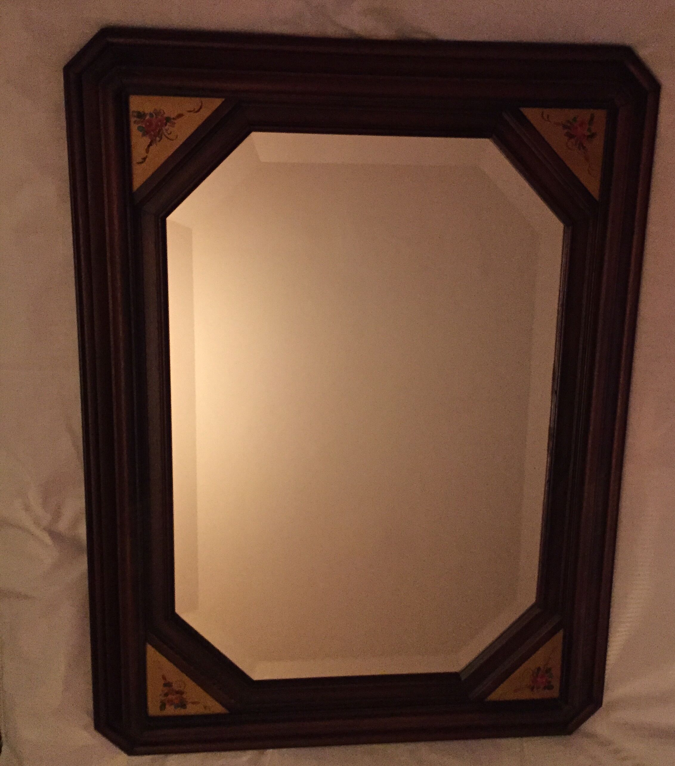81 x 61 cm wooden mirror