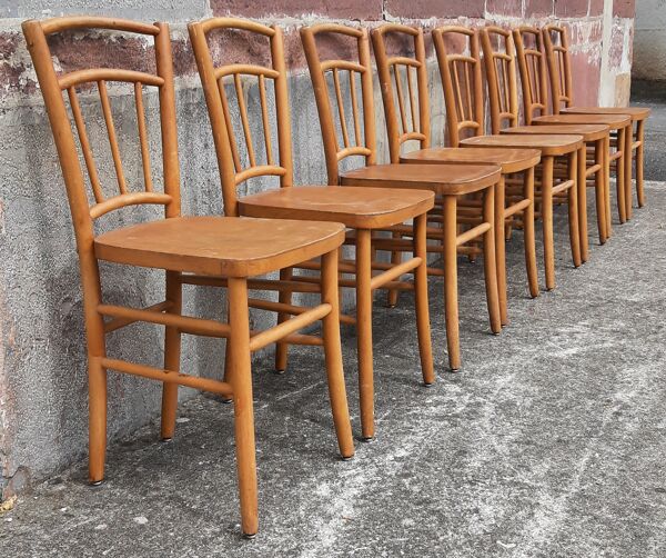 Chaises bistrot (Lot de 8 chaises)