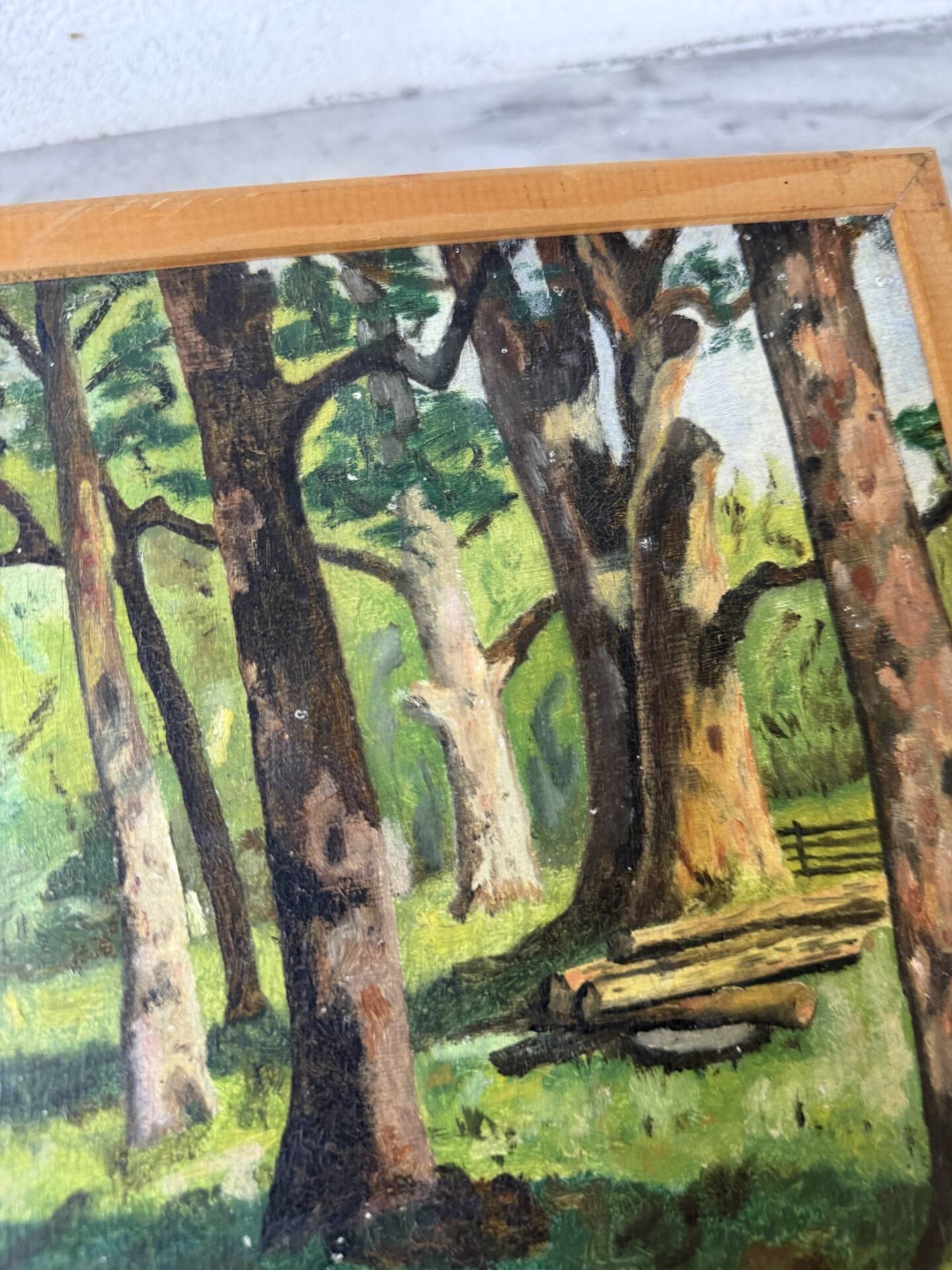 Small oil painting J. Biot
