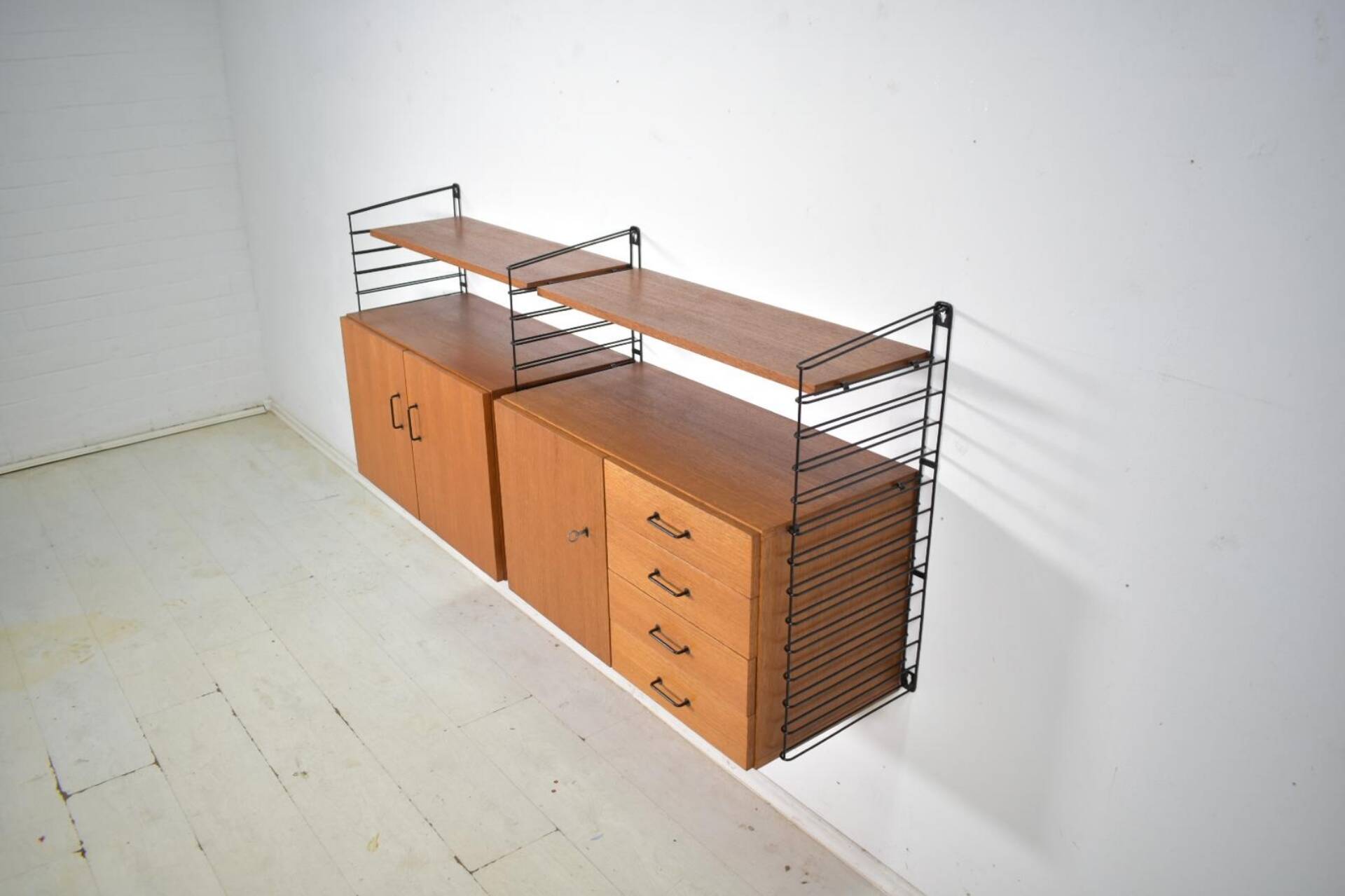 Musterring Tomado Shelving System Teak 1960s  Wall unit Vintage 