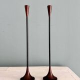 Pair of Scandinavian style candlesticks