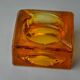 Orange ice cube ashtray by Antonio Imperatore, Murano glass, Italy, 1970