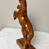 Prancing Wooden Horse