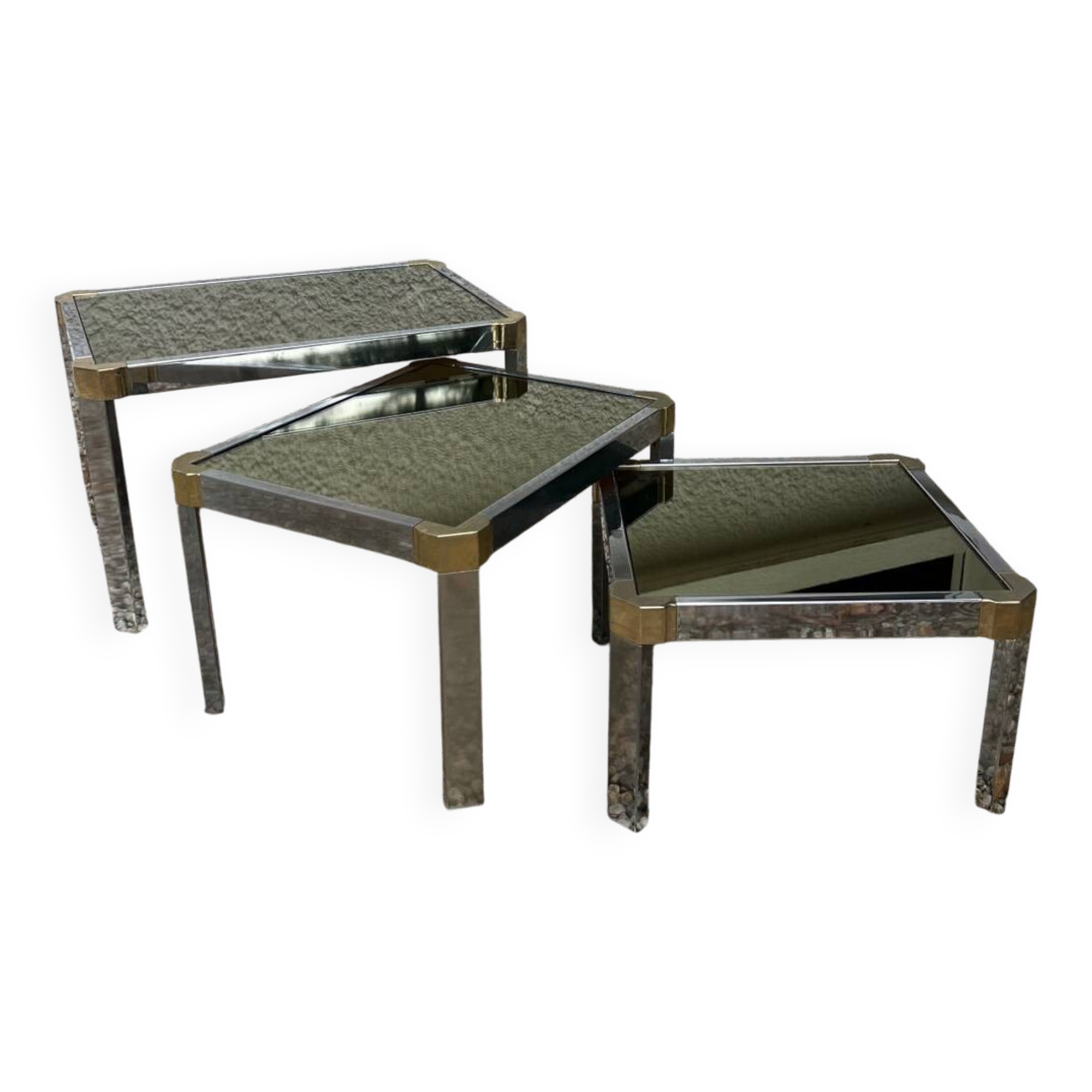 Vintage 1970s Romeo Rega Nesting Tables