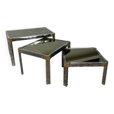 Tables Gigognes Vintage 1970 Romeo Rega