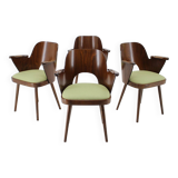 1960s Set of Four Oswald Haerdtl Dining Chairs, Czechoslovakia